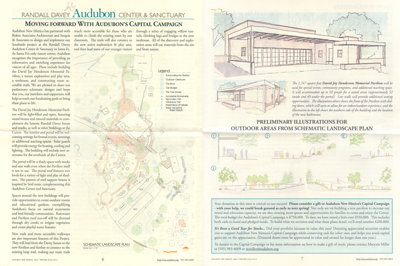 Serquis + Associates expand Audubon Center grounds with team